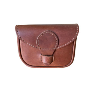 Pochette à munitions en cuir avec sangle