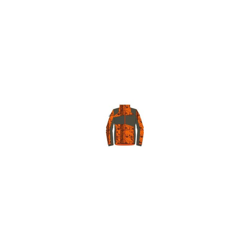 Veste softshell camo orange