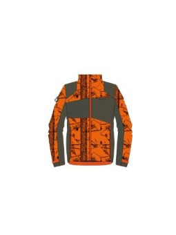 Veste softshell camo orange