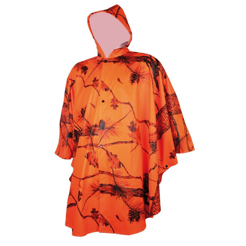 Poncho orange camo