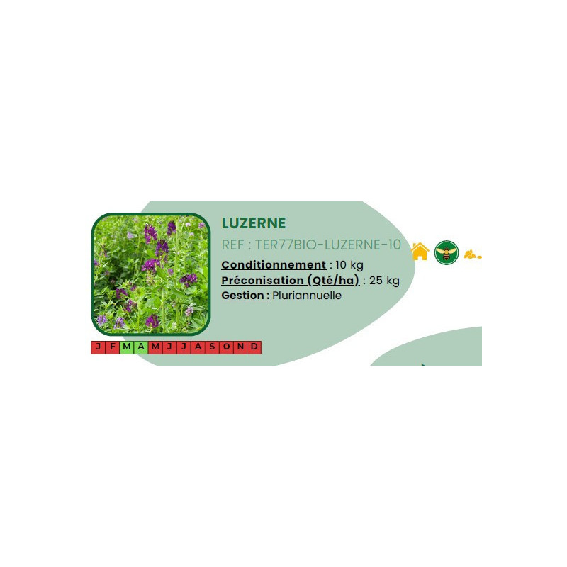 Luzerne BIO - 10 Kg