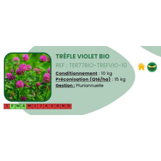 Trèfle violet BIO - 10 Kg