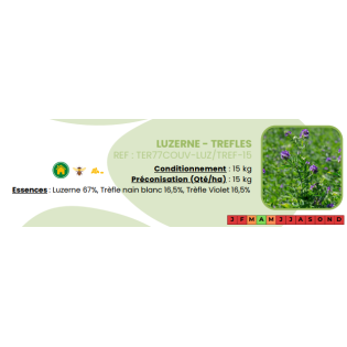 Luzerne / trèfle - 15 Kg