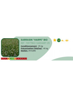 Sarrasin Harpe BIO - 25 Kg