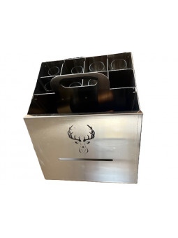 Boite à verres et bouteilles