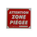 Panneau attention  zone piégée
